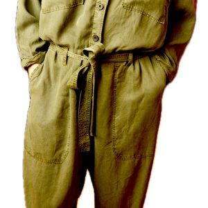Relaxed Green Jumpsuit